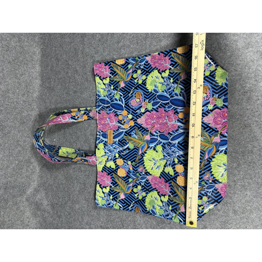 Consuela Basic Tote Large Blue Hummingbird Floral ConsuelaCloth - Picture 6 of 11